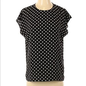 Nordstrom halogen polkadot T-shirt blouse